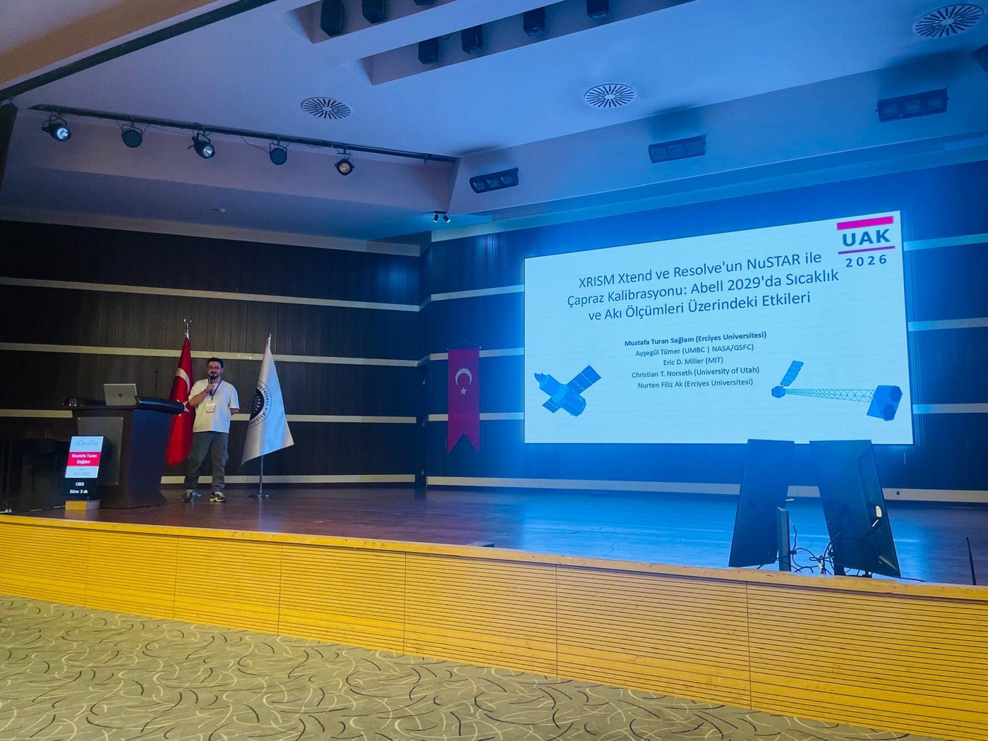 Presenting XRISM and NuSTAR cross-calibration results at UAK 2026 in Erzurum